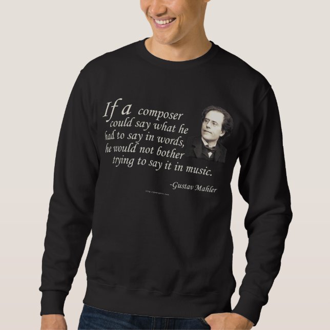 Sweatshirt Mahler sur la composition (Devant)