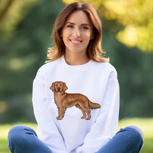 Sweatshirt Mahogany Red Golden Retriever mignon dessin