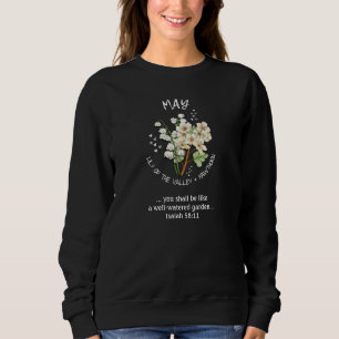 Sweatshirt MAI Mois de naissance Fleur Christian