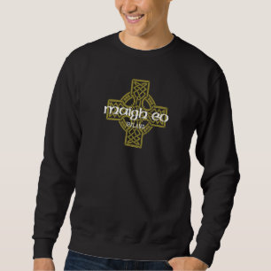 Sweatshirt Maigh Eo Mayo Irlande Croix celtique Vintage