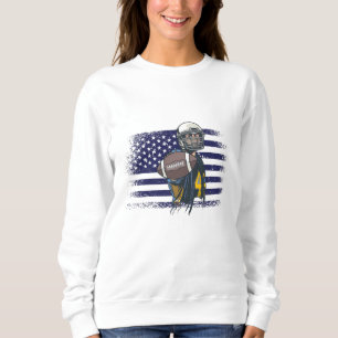Sweatshirt Maillot de supporter de football américain drapeau
