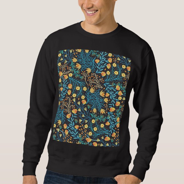 Sweatshirt Main florale dessinée : Créative sans fil (Devant)