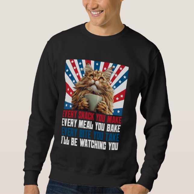 Sweatshirt Maine Coon CHAQUE SNACK VOUS FAITES CHAQUE REPAS D (Devant)