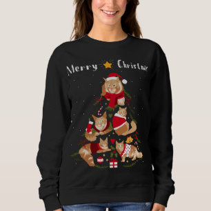 Sweatshirt Maine Coon Noël Arbre Noël Amoureux des chats