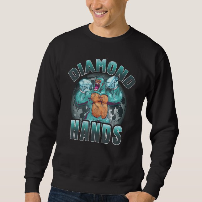 Sweatshirt Mains De Diamant Wsb Amc Gme Apes Ensemble Forte (Devant)