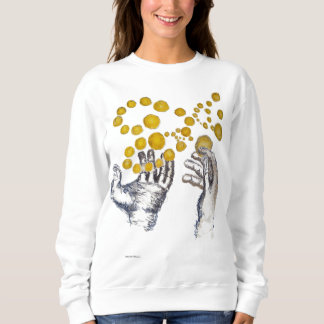 Sweatshirt Mains tendues avec Globes dorés