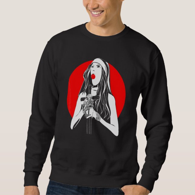 Sweatshirt Maintenant bouffe (Devant)