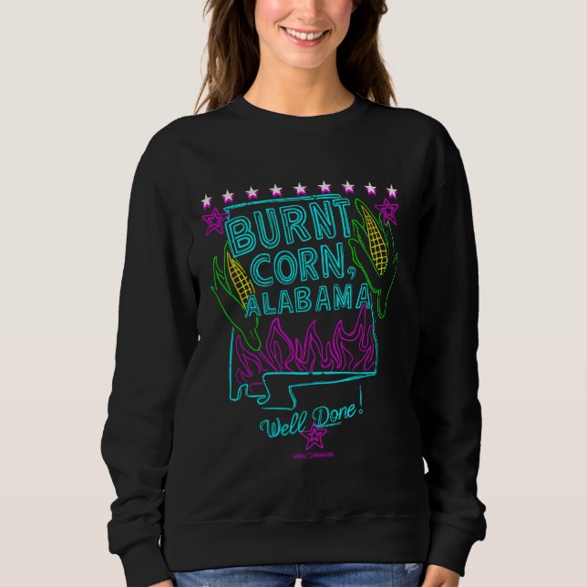 Sweatshirt MAÏS BRÛLÉ, ALABAMA Drôle Nom De Villes  Villes (Devant)