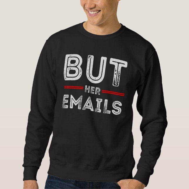 Sweatshirt Mais Ses Courriels Avec Clapback Us Drapeau Politi (Devant)