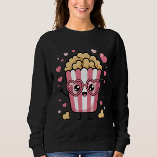 Sweatshirt Maïs soufflé drôle pour femmes filles amoureuses d
