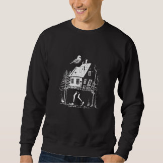 Sweatshirt Maison de marche sur les jambes de poulet folklore