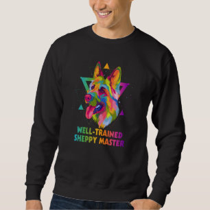 Sweatshirt Maître Berger Allemand Sheppy Bien Dressé Animal