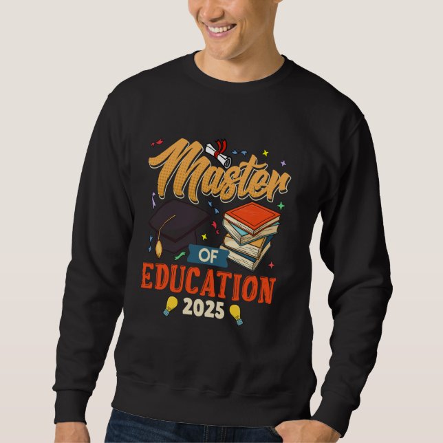 Sweatshirt MAÎTRE DE L'ÉDUCATION 2025 Maîtrise Enseignement (Devant)