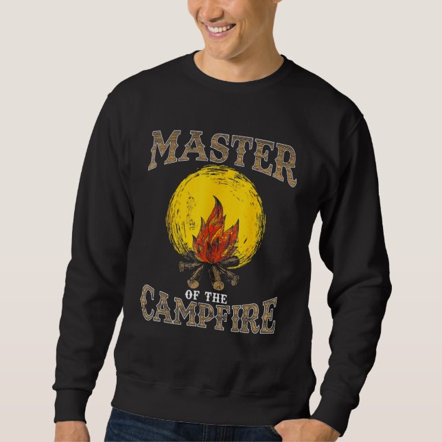 Sweatshirt Maître Du Camping Bonfire Papa (Devant)
