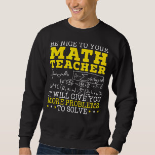 Sweatshirt Maîtrise Enseignant Mathématique Mathématiques Num