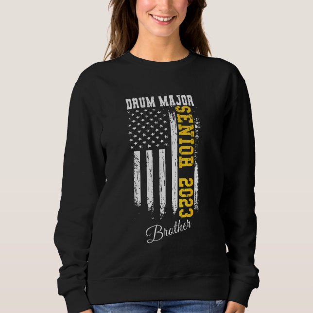Sweatshirt Majorette de tambour de drapeau américain senior 2 (Devant)