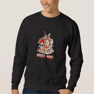 Sweatshirt Mal Horreur Bunny Avec Bouclier D'Épée Et Arbre De