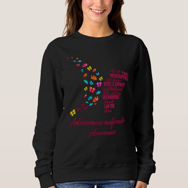 Sweatshirt Malformation artérioveineuse Avm Warrior Im Fine (Devant)