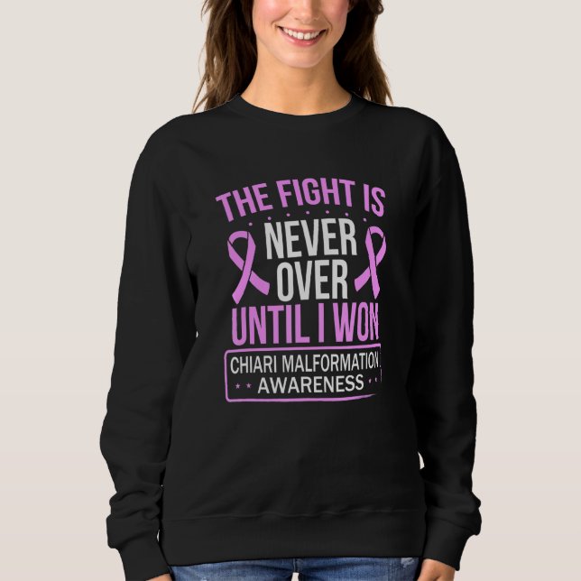 Sweatshirt Malformation de Chiari Sensibilisation Le combat n (Devant)