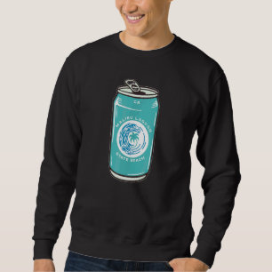 Sweatshirt Malibu Lagoon State Beach Californie Ca Bière Soda