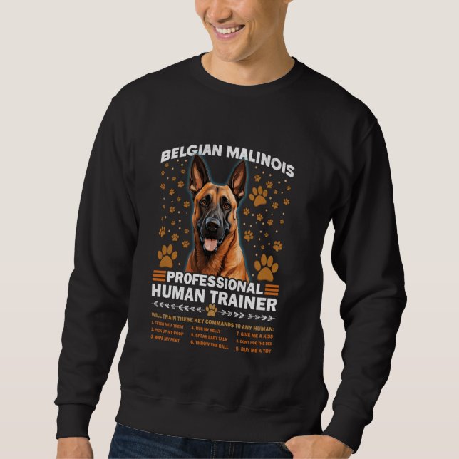 SWEATSHIRT MALINOIS PROFESSIONNEL DE BELGIQUE INSTRUCTEUR HUM (Devant)