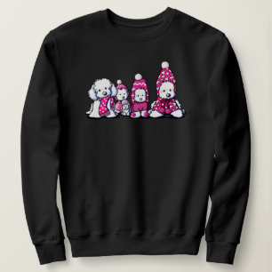 Sweatshirt Maltais d'hiver en rose