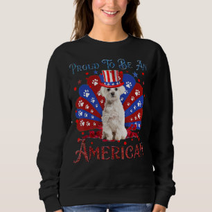 Sweatshirt Maltais Fier D'Être Un Drapeau Américain 4° De Ju