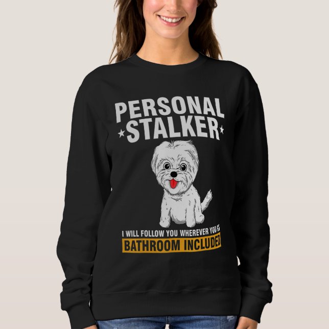 Sweatshirt Maltese For Men Women Dog   Trainer Sitter (Devant)