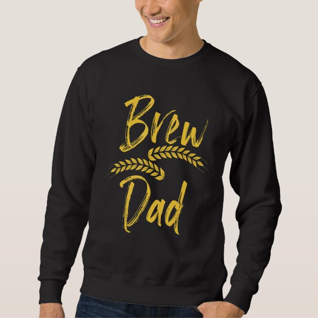Sweatshirt Malts Boire Pour Le Père Brassant (Devant)