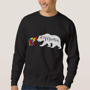 Sweatshirt Mama Bear Sensibilisation sur l'autisme Maman Gran