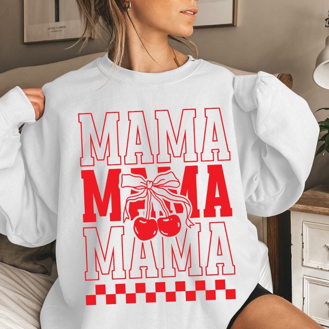 Sweatshirt Mama Cherry Coquette Fête des Mères (Créateur téléchargé)