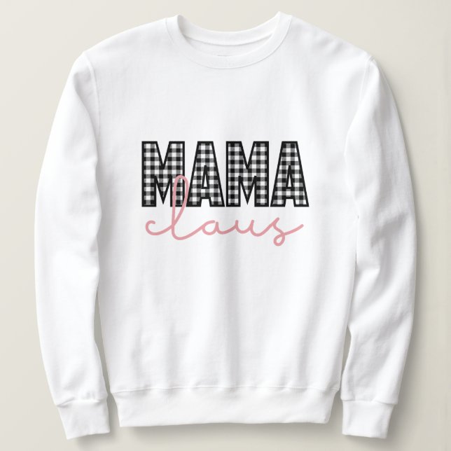Sweatshirt Mama claus Noël (Design devant)