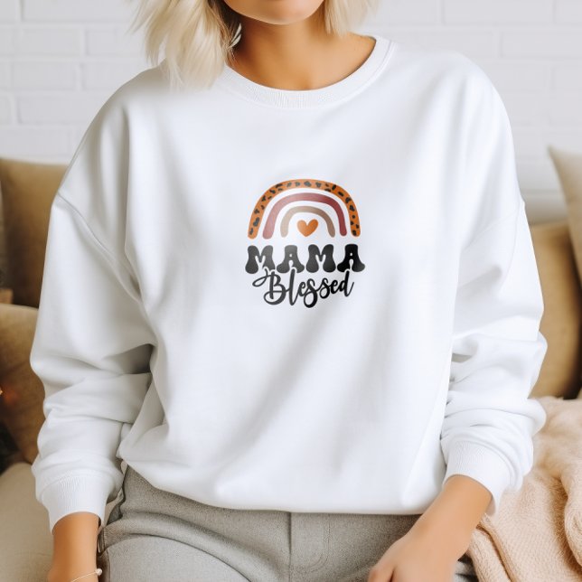 Sweatshirt Mama gentille béni (Cozy Mama Blessed Sweatshirt)
