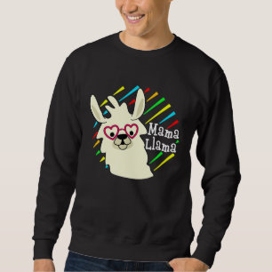 Sweatshirt Mama Llama Matching Famille mignonne Alpaca Maman