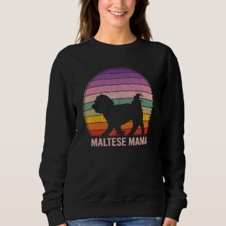 Sweatshirt Mama Maltaise Graphique Rétro Maltaise