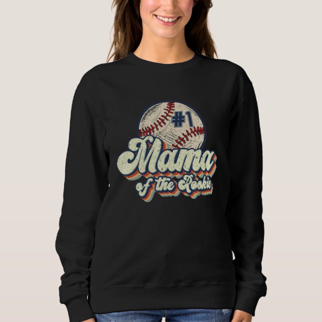 Sweatshirt Mama Of Rookie Baseball Mom Softball Players Mothe (Devant)