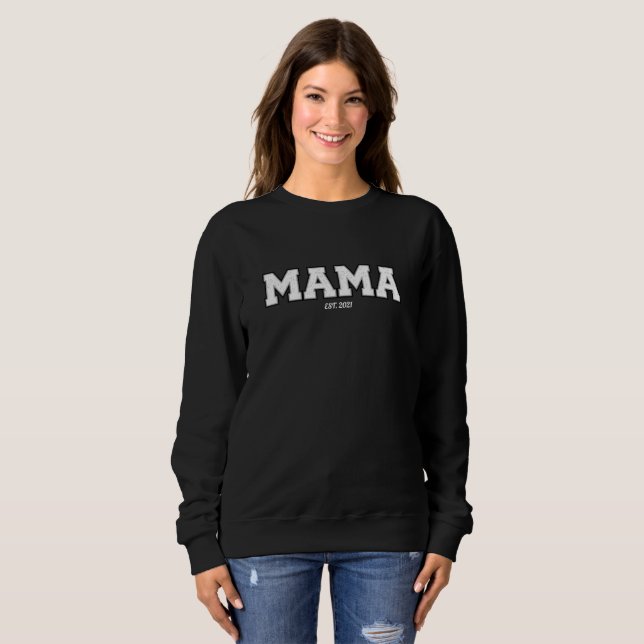 Sweatshirt MAMA personnalisé tendance (Devant entier)