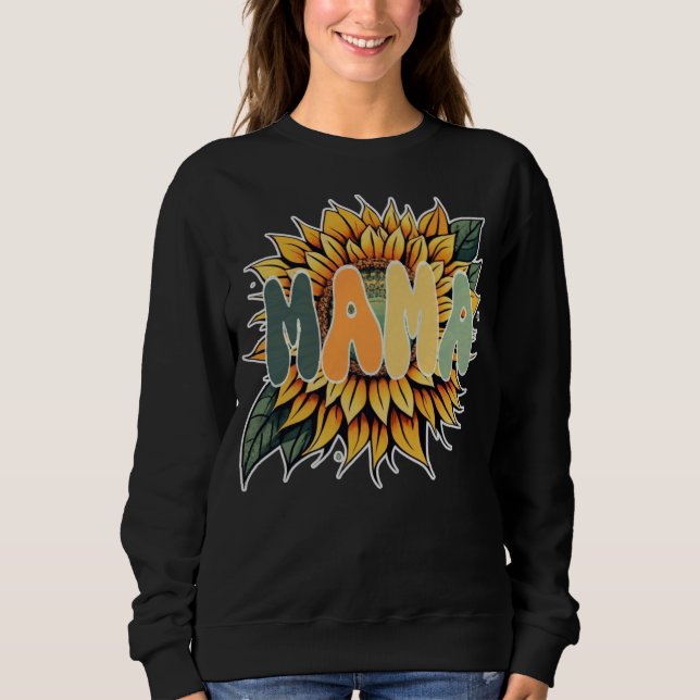 Sweatshirt MAMA Sunflower (Devant)