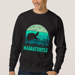 Sweatshirt Mama Tortue de mer Mères Jour Mamaturé Vintage Bir