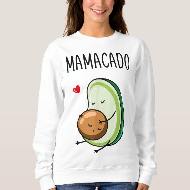 Sweatshirt Mamacado Avocado Grossesse mère enceinte (Devant)