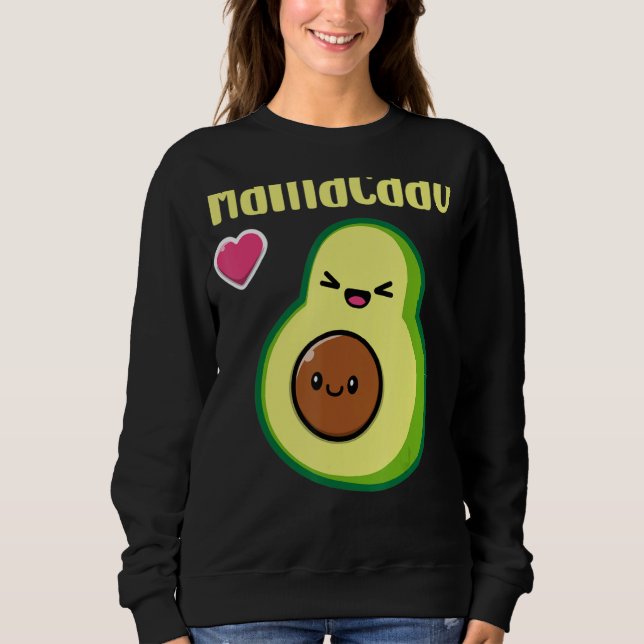 Sweatshirt Mamacado Grossesse Avocado Faire-part (Devant)