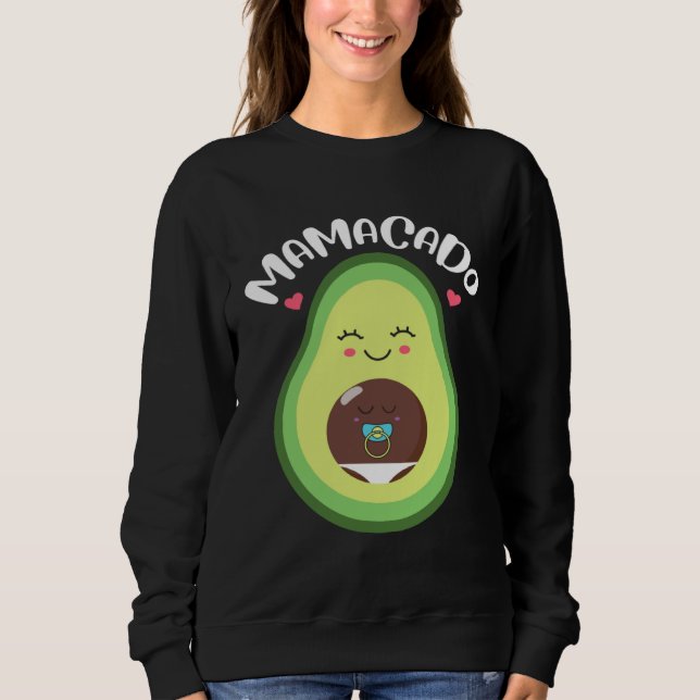Sweatshirt Mamacado Pregnant Avocado Pregnancy Announcement (Devant)