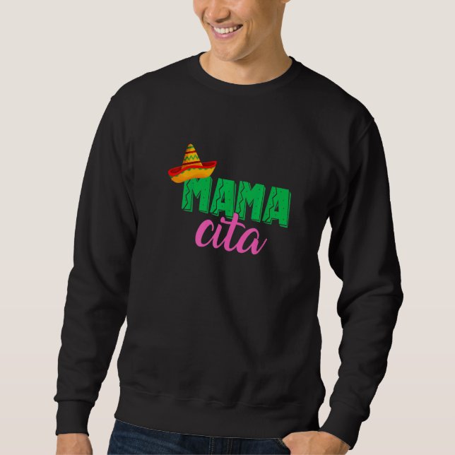 Sweatshirt Mamacita Papacito Cinco De Mayo Couple Corresponda (Devant)