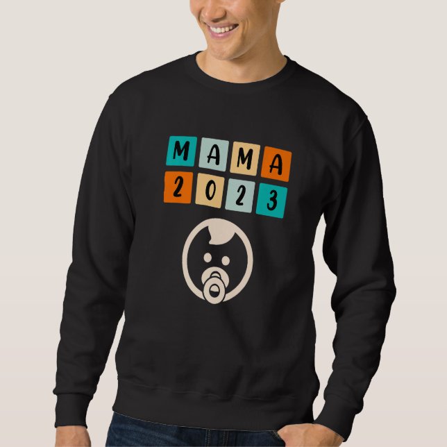 Sweatshirt Maman 2023 enceinte attentive fille garçon mère (Devant)