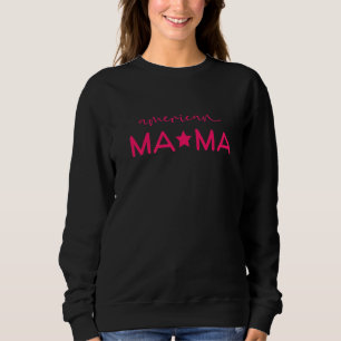 Sweatshirt Maman Américaine Femmes Vie de Maman Lettre Imprim