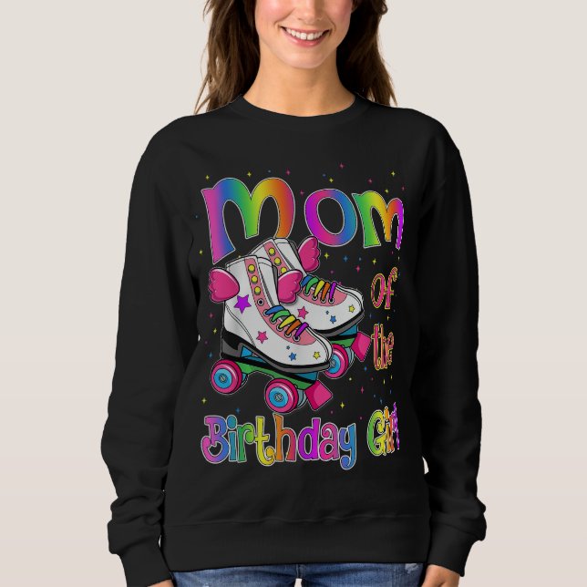 Sweatshirt Maman Anniversaire Rolling Patinage Famille Annive (Devant)