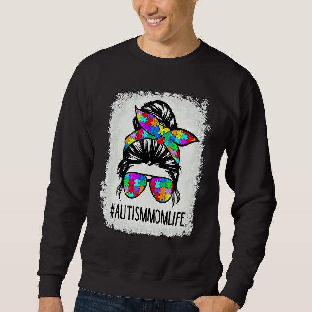 Sweatshirt Maman autiste vie de sensibilisation à l'autisme f (Devant)