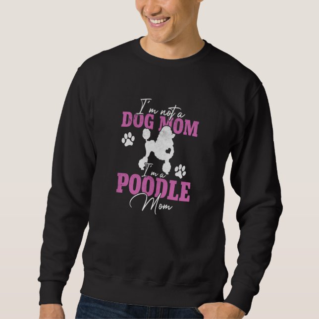 Sweatshirt Maman Caniche Femmes Propriétaire de Chien Caniche (Devant)