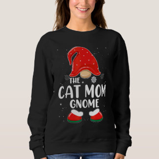 Sweatshirt Maman Chat Gnome Buffalo Carreaux Correspondant Fa