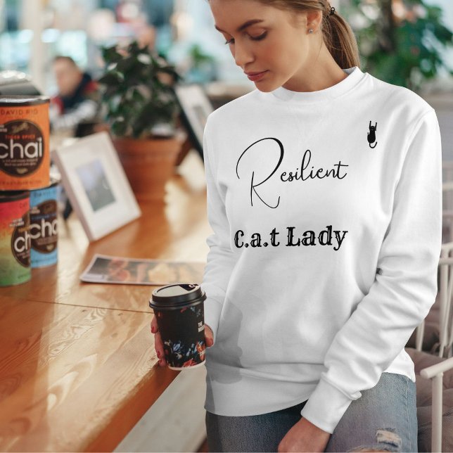 Sweatshirt Maman Chaton Écriture Personnalisée Amoureux des A (Créateur téléchargé)